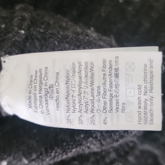 Madewell Wool Blend Belmont Donegal Mock Neck Sweater Gray Women's Small - Picture 6 of 7